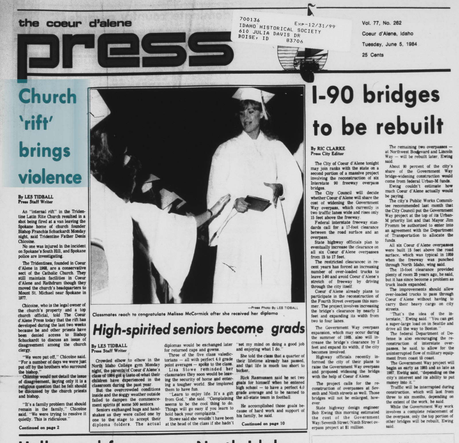 Church rift brings violence